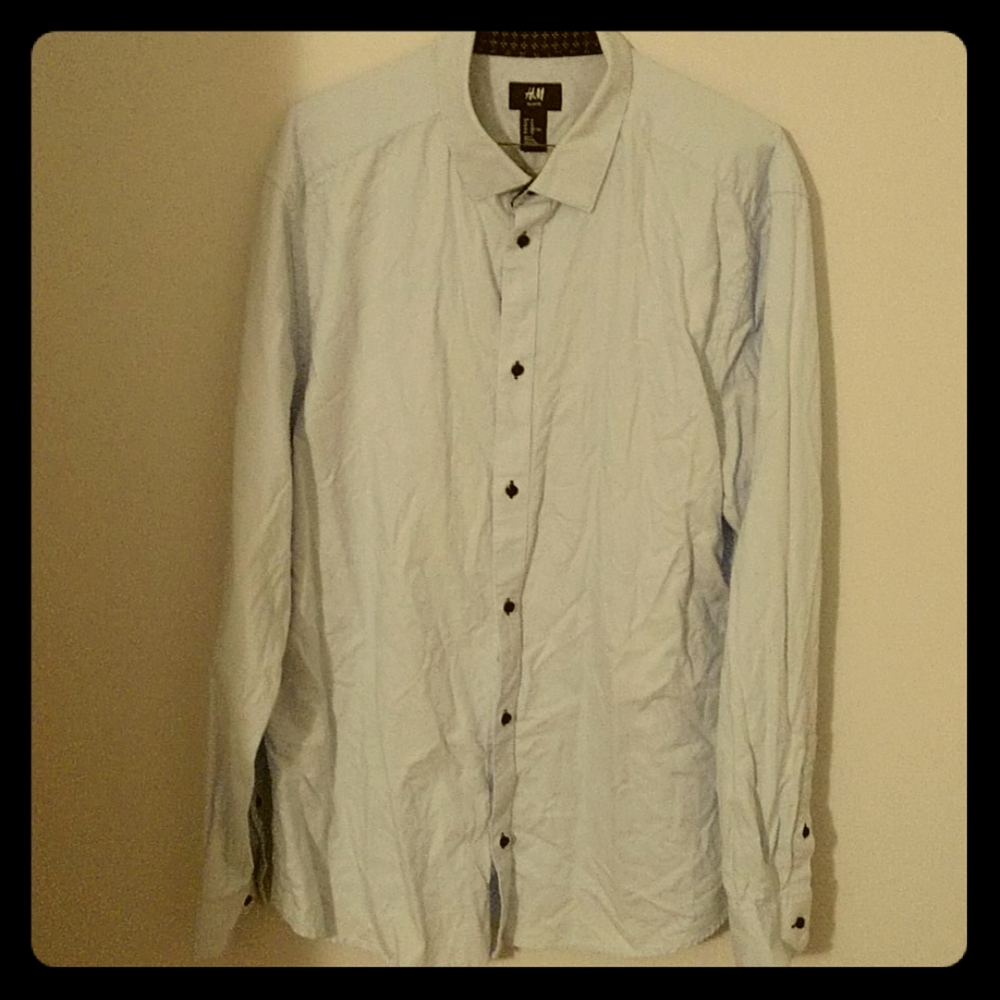 H&M Slim Fit Blue Button Down